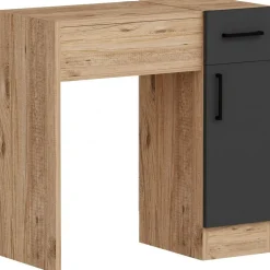 Inci sminkbord 77 x 37,3 cm - Furu/antracit