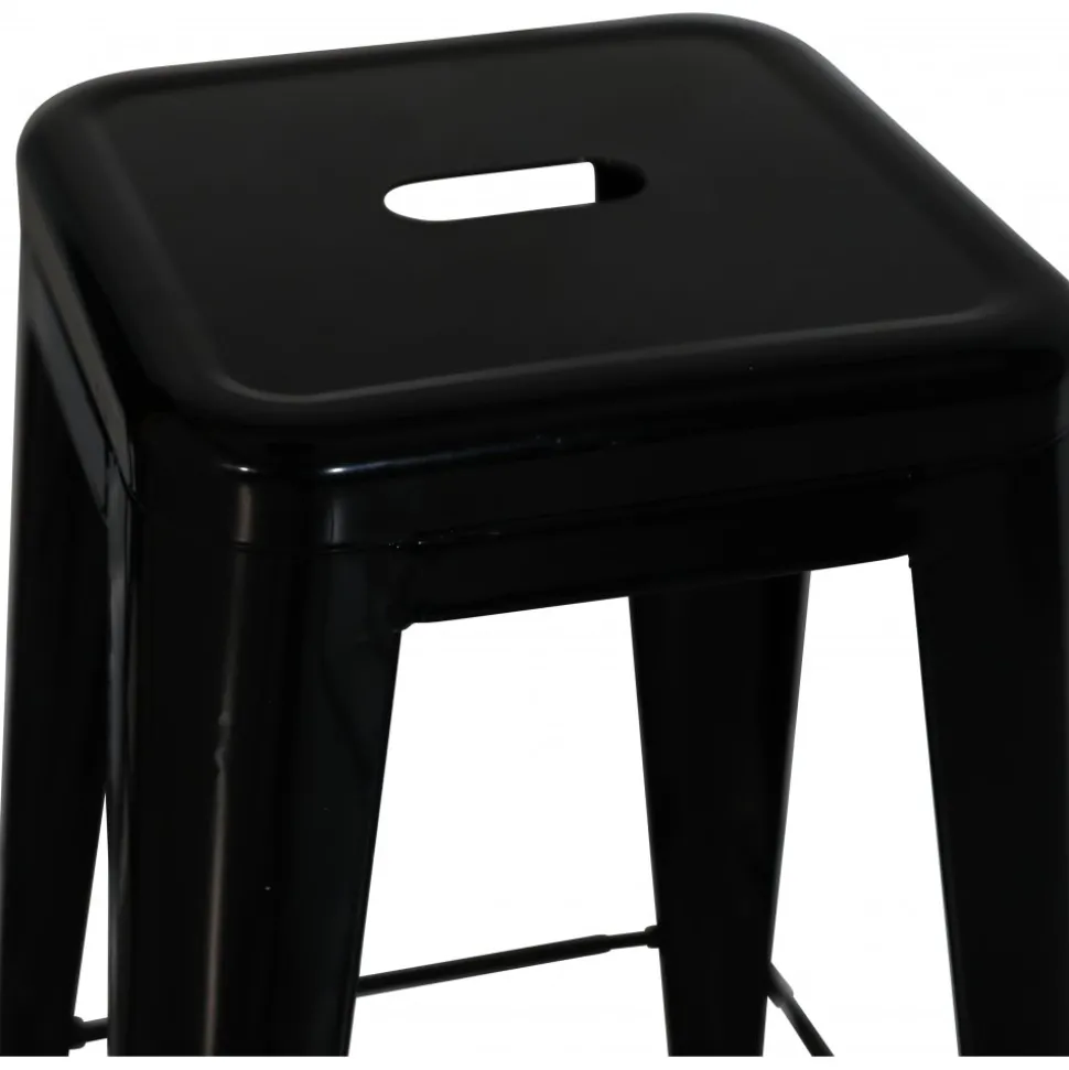 Industry Barstol i plåt - Svart