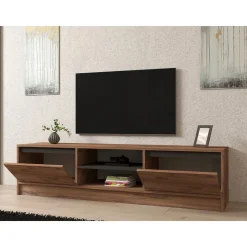 Isil TV-bänk - Furu/antracit