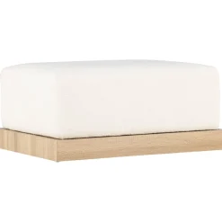 Ivy sittpuff - Vit boucle