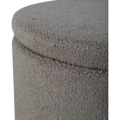 Jabar sittpuff - Gråbeige teddy