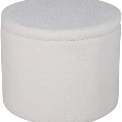 Jabar sittpuff - Vit teddy