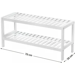 Japonica skohylla 70 x 33 cm - Vit
