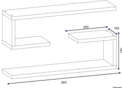 Jenika vägghylla - Vit