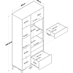 Jeriko skåp 112 - Vit