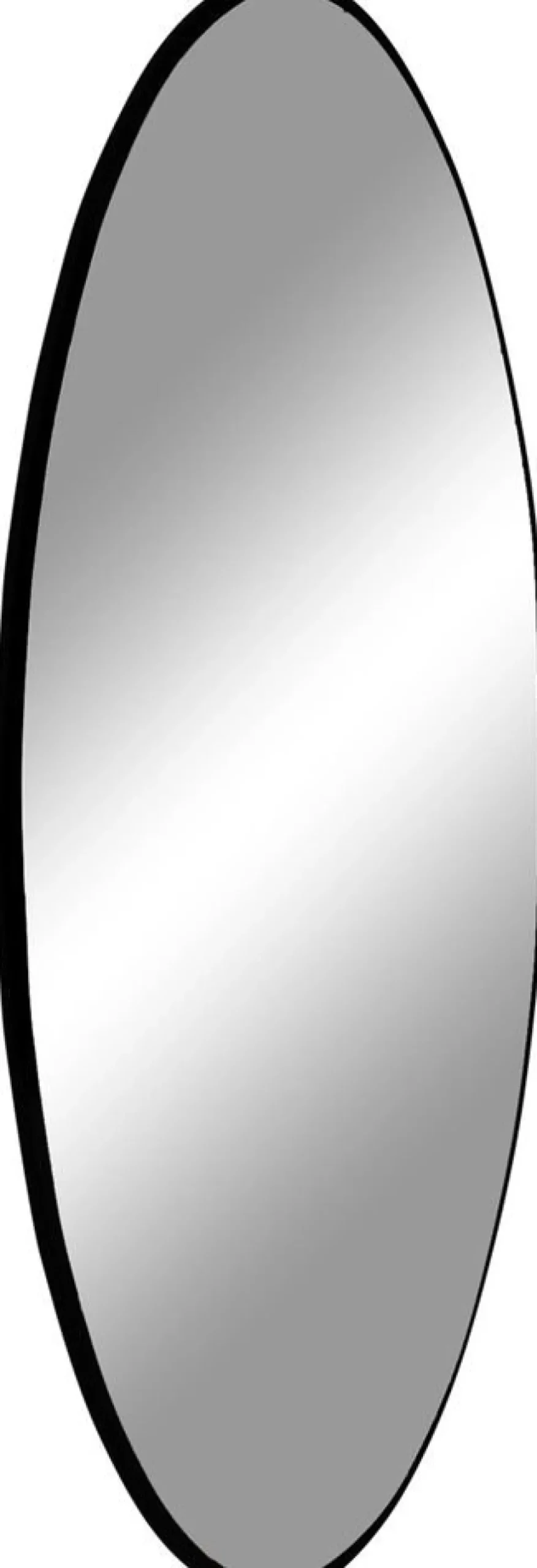 Jersey Spegel - Svart - Ø40 + Karta med möbeltassar på köpet!