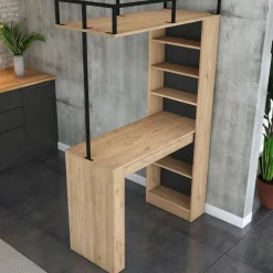 Jesper köksbord - Valnöt/svart