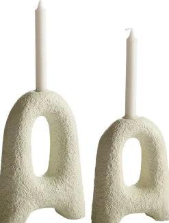 Joelle ljusstake - Vit