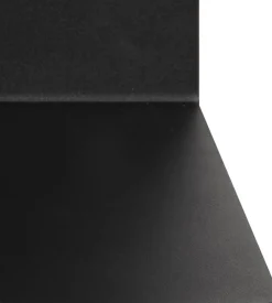 Joliet svart vägghylla / sängbord 35x14x20 cm