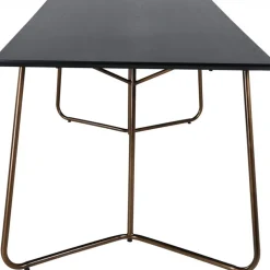 Kardinal matbord 190 cm - Svart/koppar