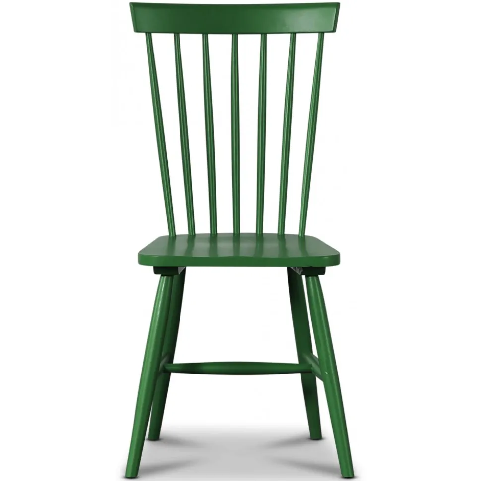 Karl grön pinnstol färgkod RAL6001 + Möbeltassar