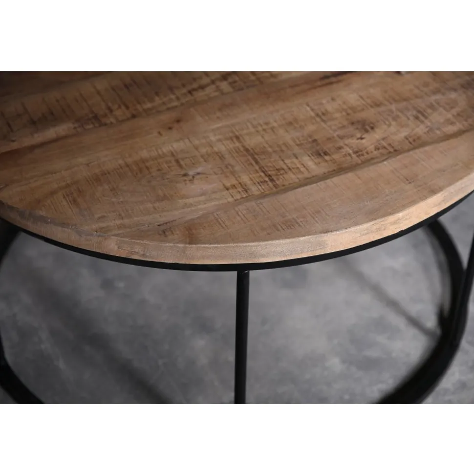 Karl runt soffbord Ø90 cm - Vintage + Fläckborttagare för möbler