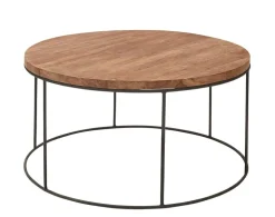 Karla soffbord Ø90 cm - Trä metall