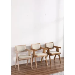 Karmstol i vitoljad ek Sara + Möbeltassar