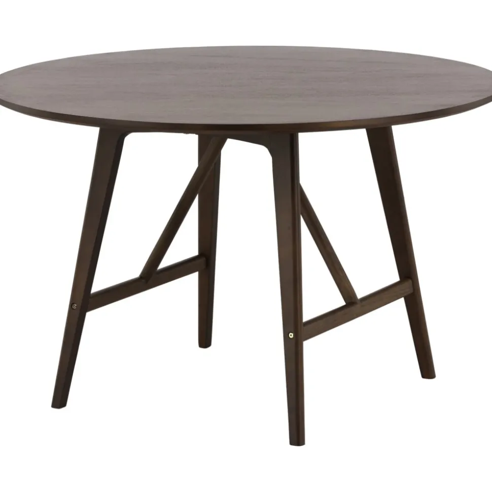 Kaseindon matbord Ø100 cm - Mörkbrun