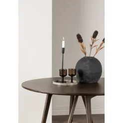 Kaseindon matbord Ø100 cm - Mörkbrun