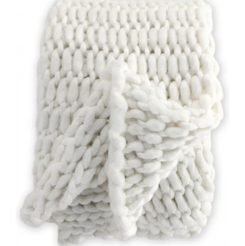 Kate filt 130x170 cm - Vit