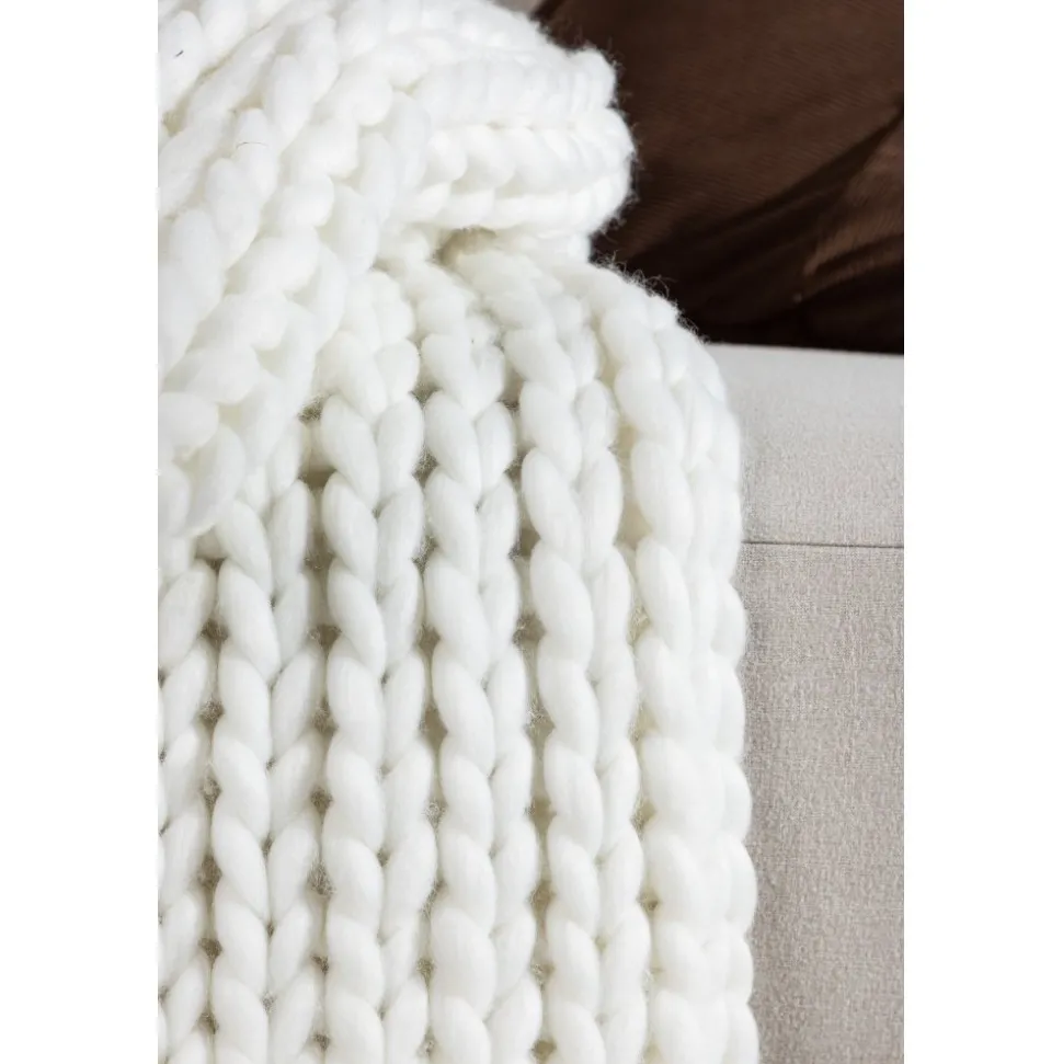 Kate filt 130x170 cm - Vit