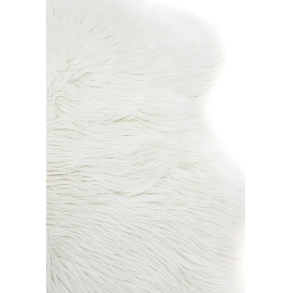 Katy fäll 60 x 90 cm - Vit fuskpäls