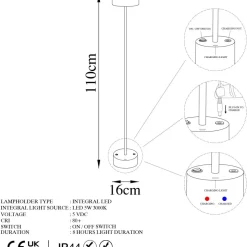 Kay golvlampa - Guld