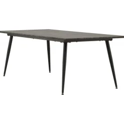Keholmen matbord 220 x 100 cm - Svart/Brun