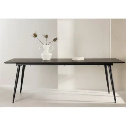 Keholmen matbord 220 x 100 cm - Svart/Brun