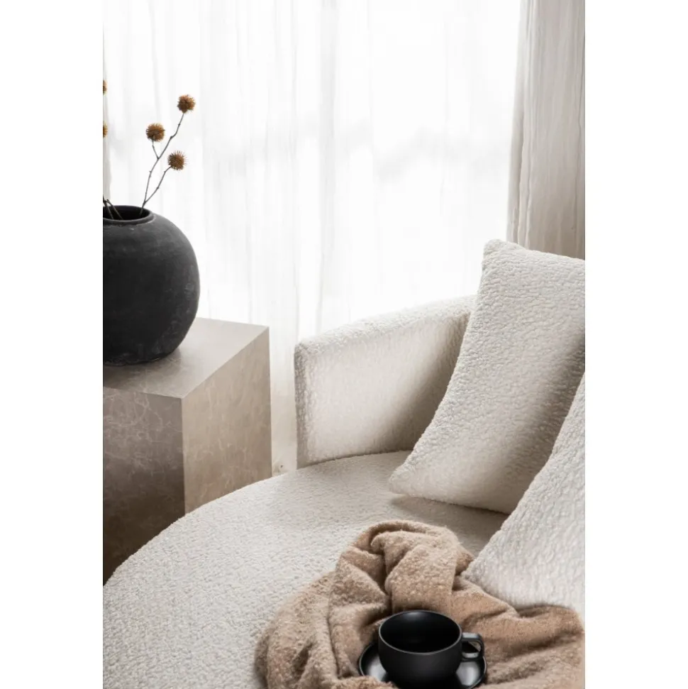 Kelso 2-sits soffa - Vit teddy