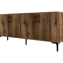 Kiev skänk 180 cm - Valnöt + Möbeltassar