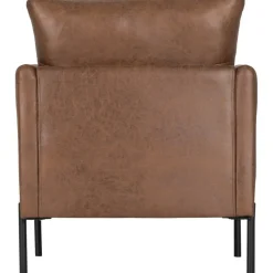 Kingsley fåtölj - Brunt ecoläder + Fläckborttagare för möbler