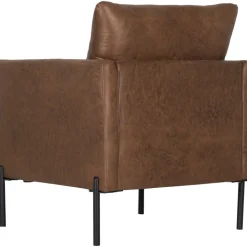 Kingsley fåtölj - Brunt ecoläder + Textilrengöring för möbler