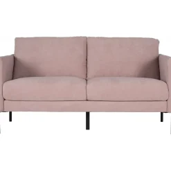 Kingsley 2,5-sits soffa i rosa sammet + Textilrengöring för möbler