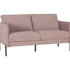 Kingsley 2,5-sits soffa i rosa sammet