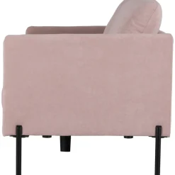 Kingsley 2,5-sits soffa i rosa sammet