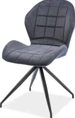 Köksstol i grått tyg + Fläckborttagare för möbler