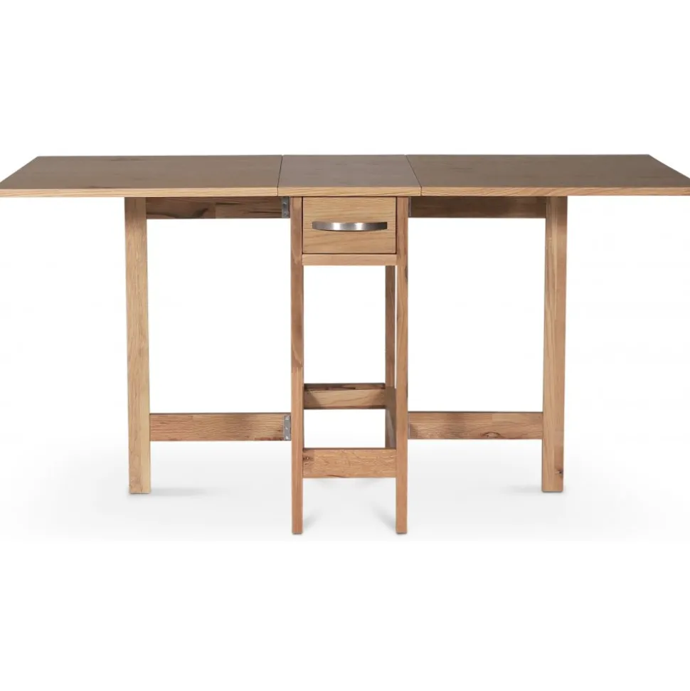 Klaffbord Fårö 30/90/150 x 80 cm - ekfanér + Fläckborttagare för möbler