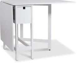 Klaffbord vitt med låda 150/90/30 x 80 cm - Sandhamn + Möbeltassar