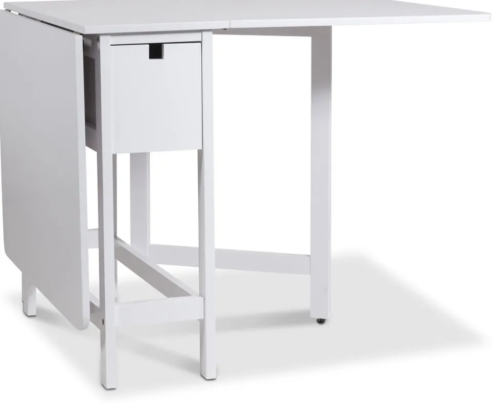 Klaffbord vitt med låda 150/90/30 x 80 cm - Sandhamn