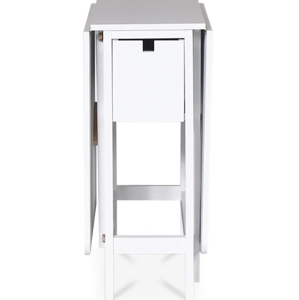 Klaffbord vitt med låda 150/90/30 x 80 cm - Sandhamn