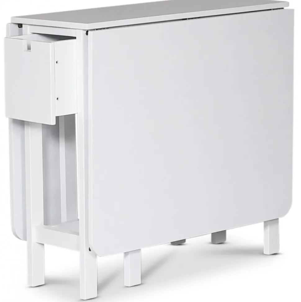 Klaffbord vitt med låda 150/90/30 x 80 cm - Sandhamn