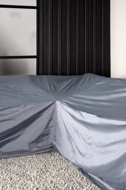 Klas möbelskydd för hörnsoffor 254/254 x 90 cm - Grå + Rengöringsmedel för utemöbler