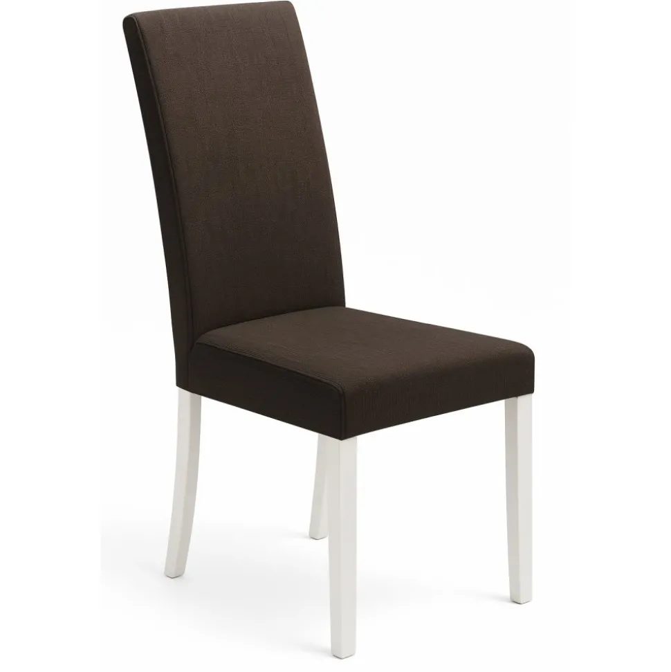 Kleopatra stol i mörk brungrå med vita ben