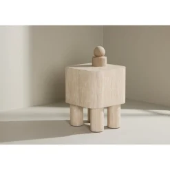 Klirou sidobord 40x40 - Beige