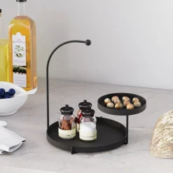 Knidos dekorationsfat - Svart