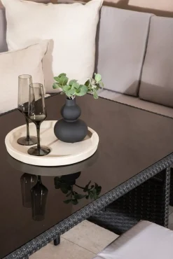 Knock hörnsoffgrupp - Svart/grå