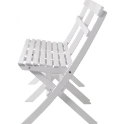 Knohult utesoffa | trädgårdsbänk - Vit