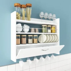 Knott vägghylla - Vit