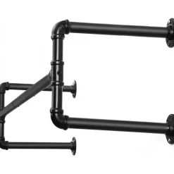 Kommendör klädstång - Svart