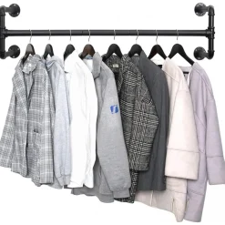 Kommendör klädstång - Svart