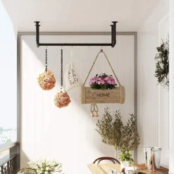 Kommendör klädstång, 2-pack - Svart