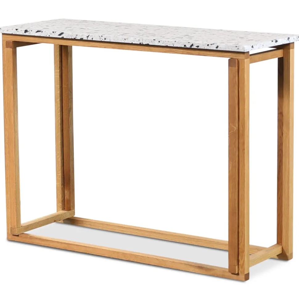 Konsolbord Ek med stenskiva 100 cm bred